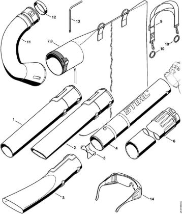 Sesalniki z drobilnikom (SH) SH 85 Å oba, sesalna naprava della Marca Stihl